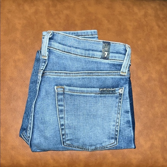 7 For All Mankind Gwenevere Skinny Ankle Size 27 - Picture 3 of 16